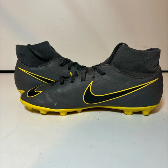 Nike Mens Mercurial Superfly 6 Soccer Cleats Grey Yellow AH7363-070 Size 10 - Picture 3 of 10